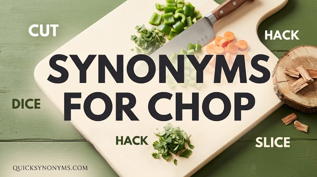 Synonyms for Chop