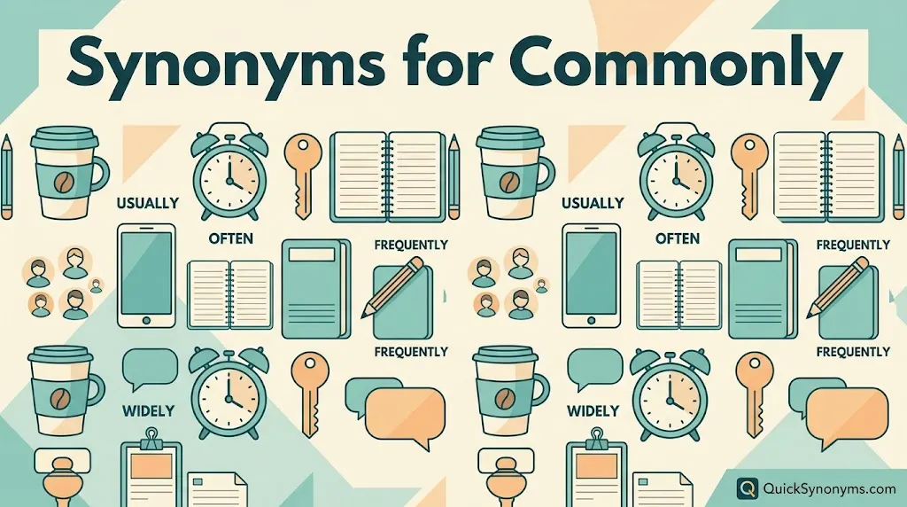 synonyms for Commonly