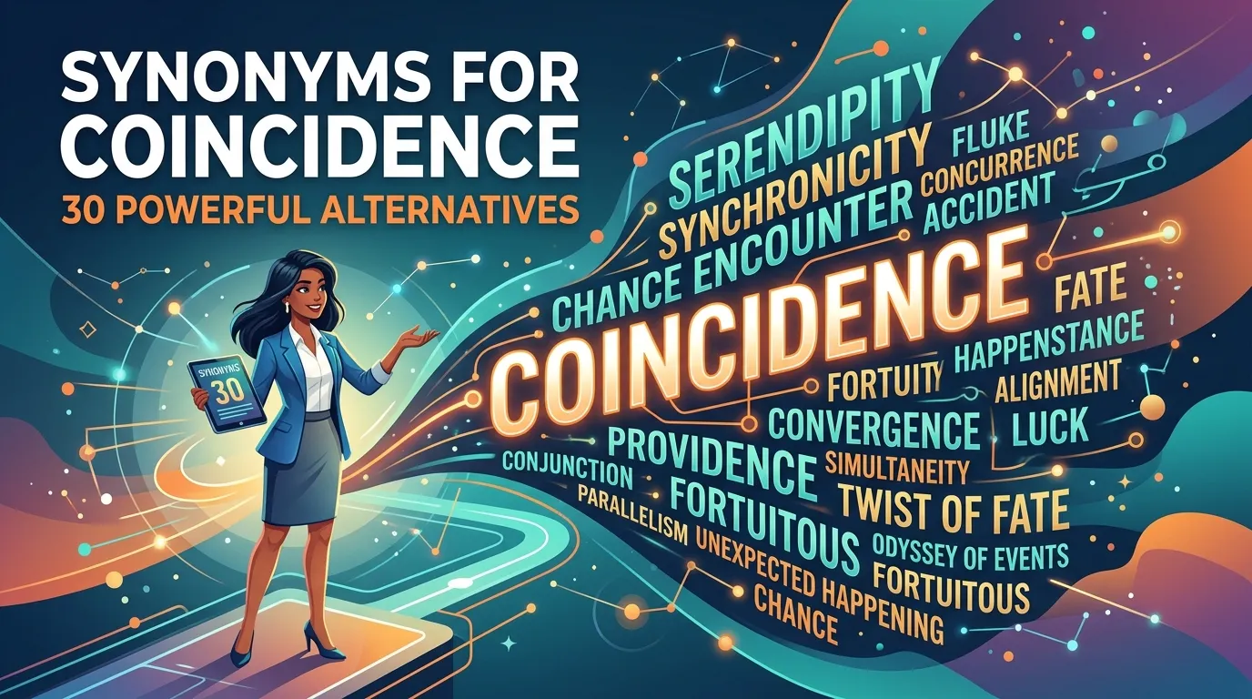 synonyms for coincidence
