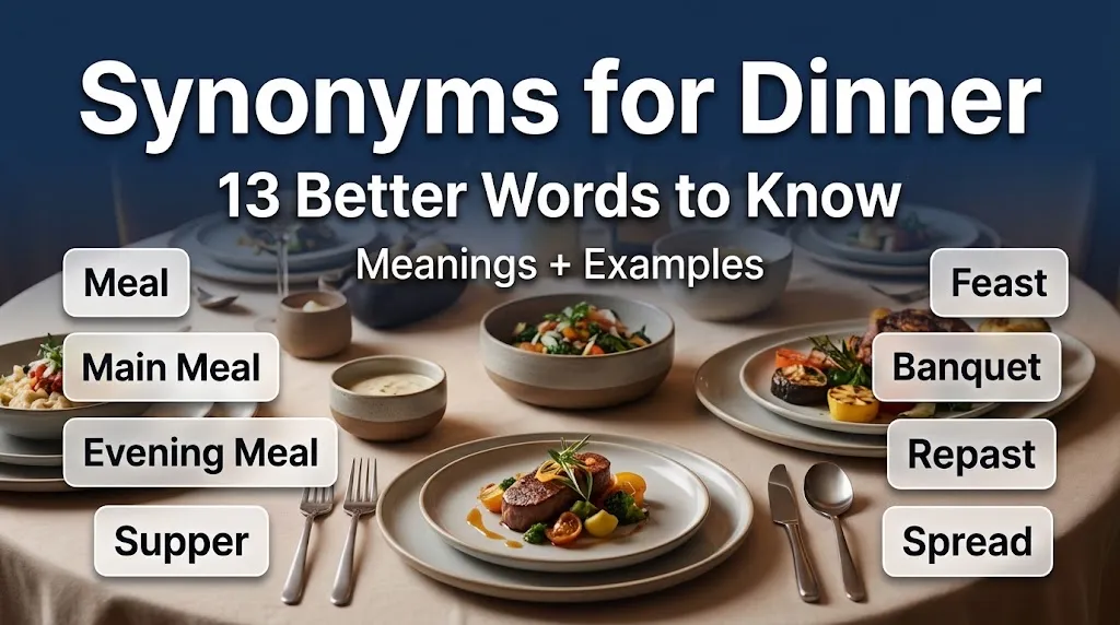 Synonyms for Dinner