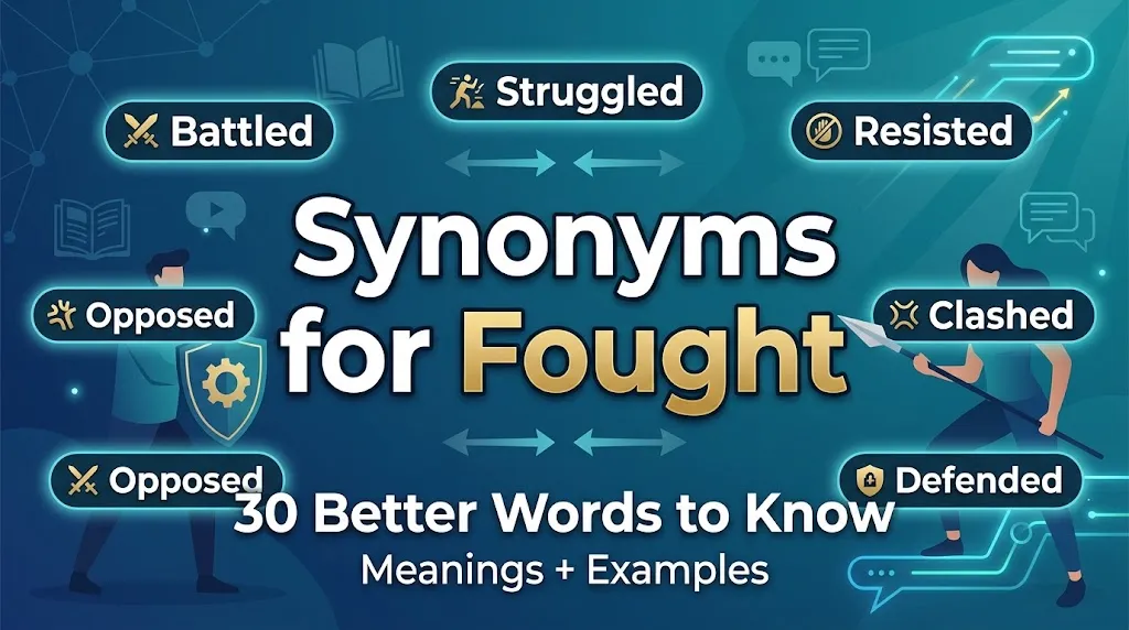 synonyms for Fought