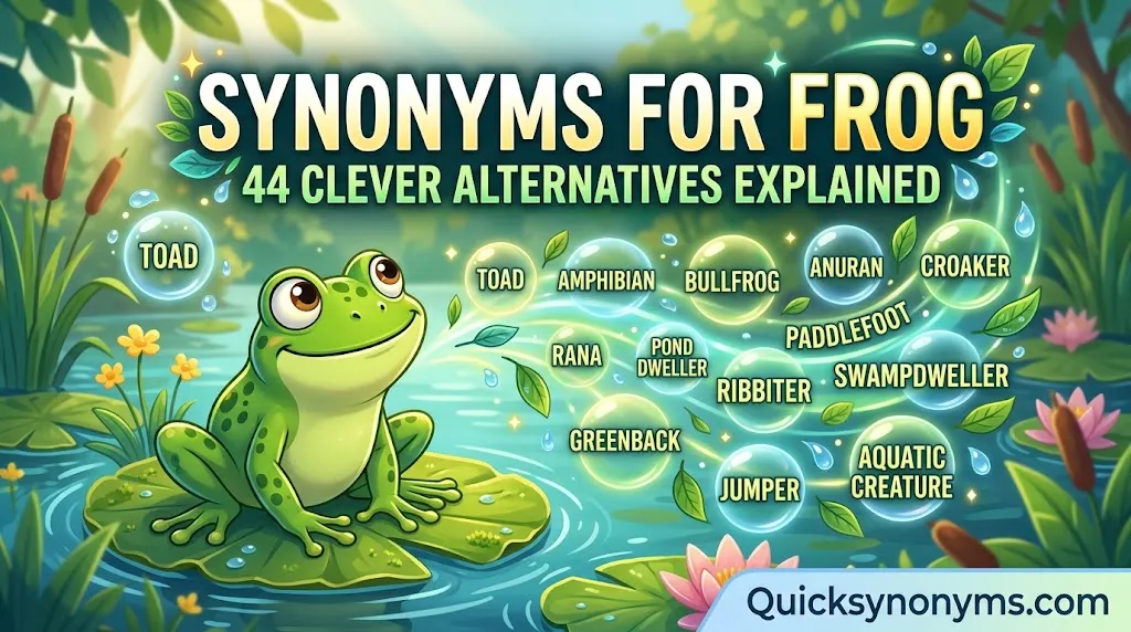 synonyms for frog