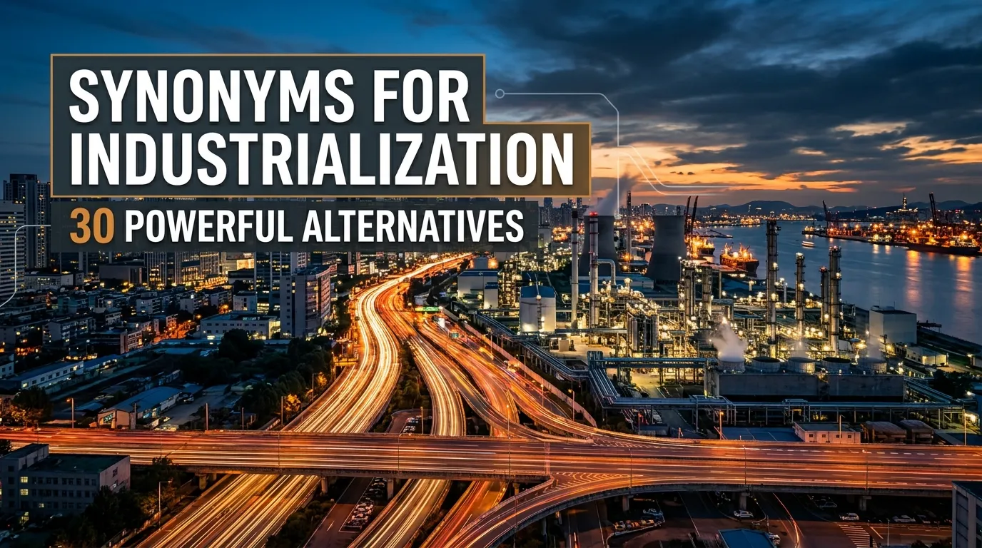synonyms for industrialization