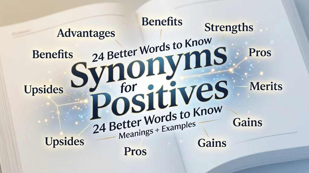 synonyms for positives