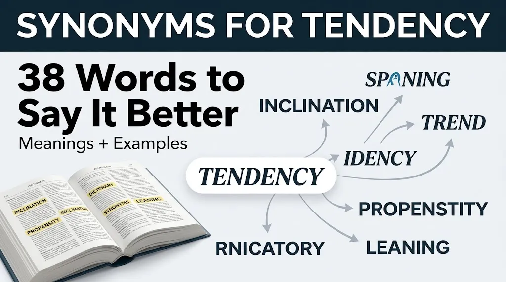 Synonyms for Tendency