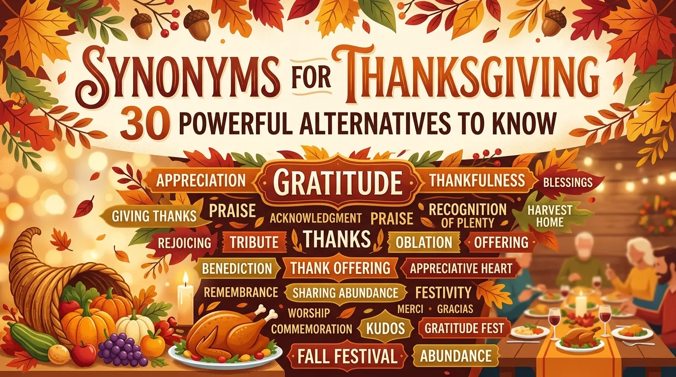 synonyms for thanksgiving
