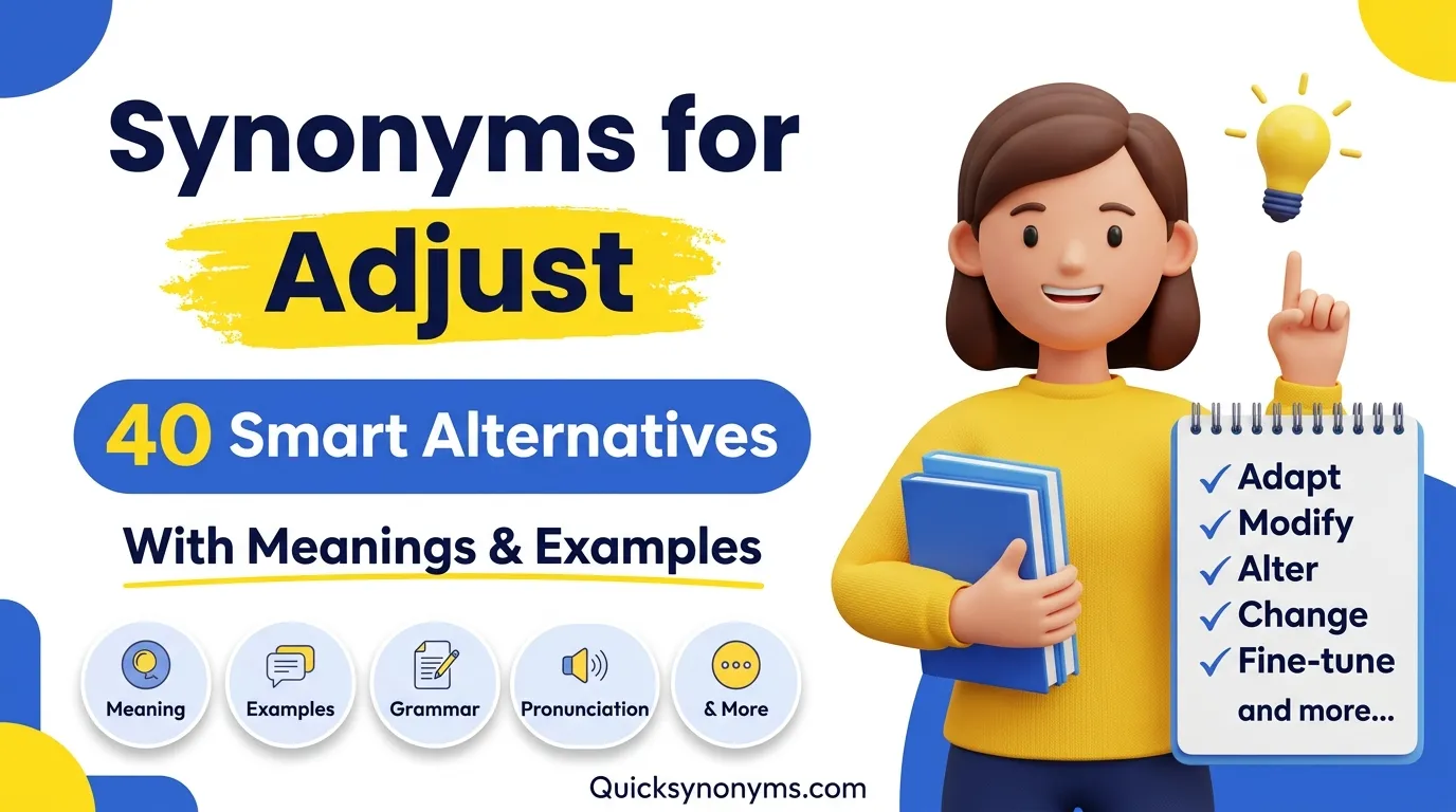 synonyms for Adjust
