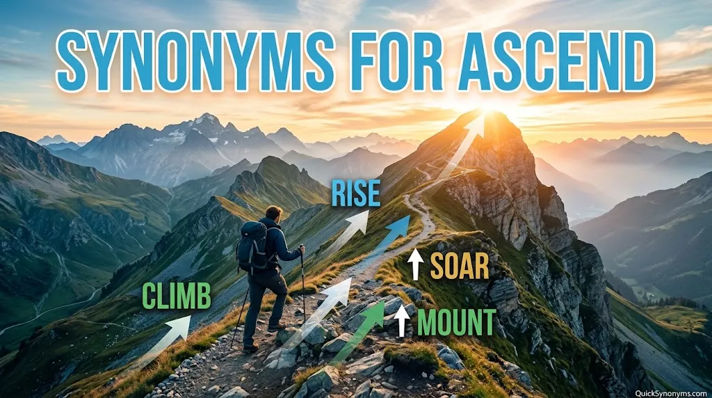 Synonyms for Ascend
