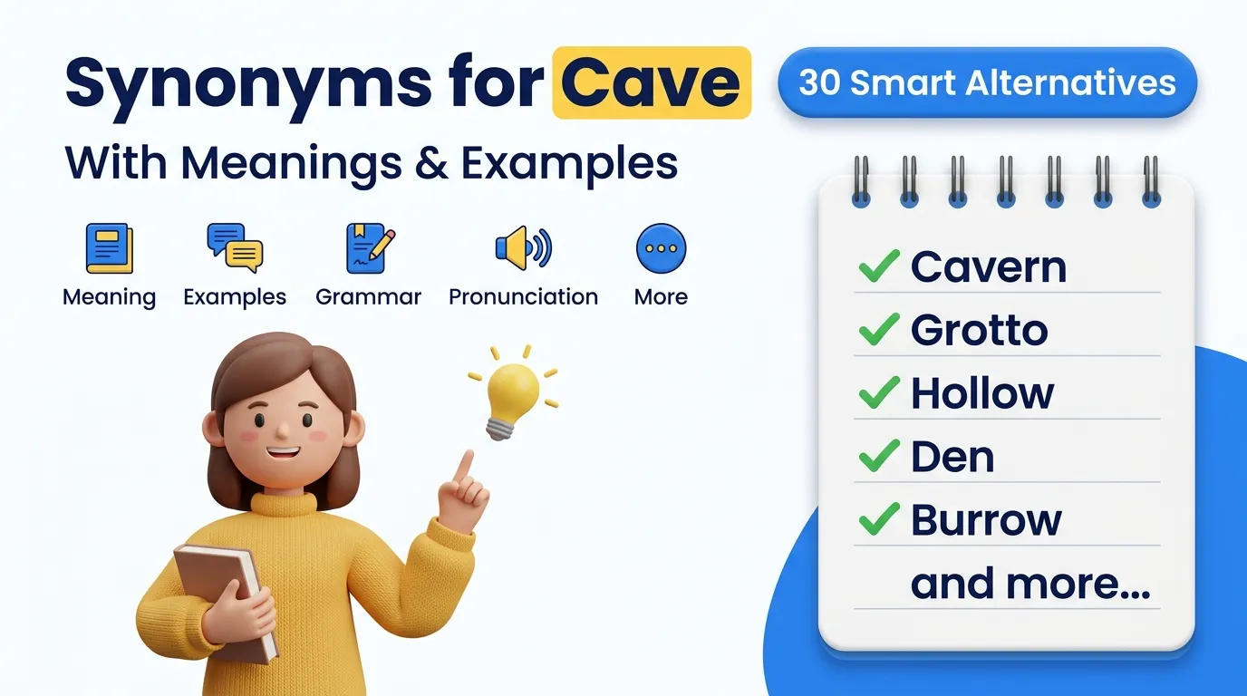 synonyms for cave