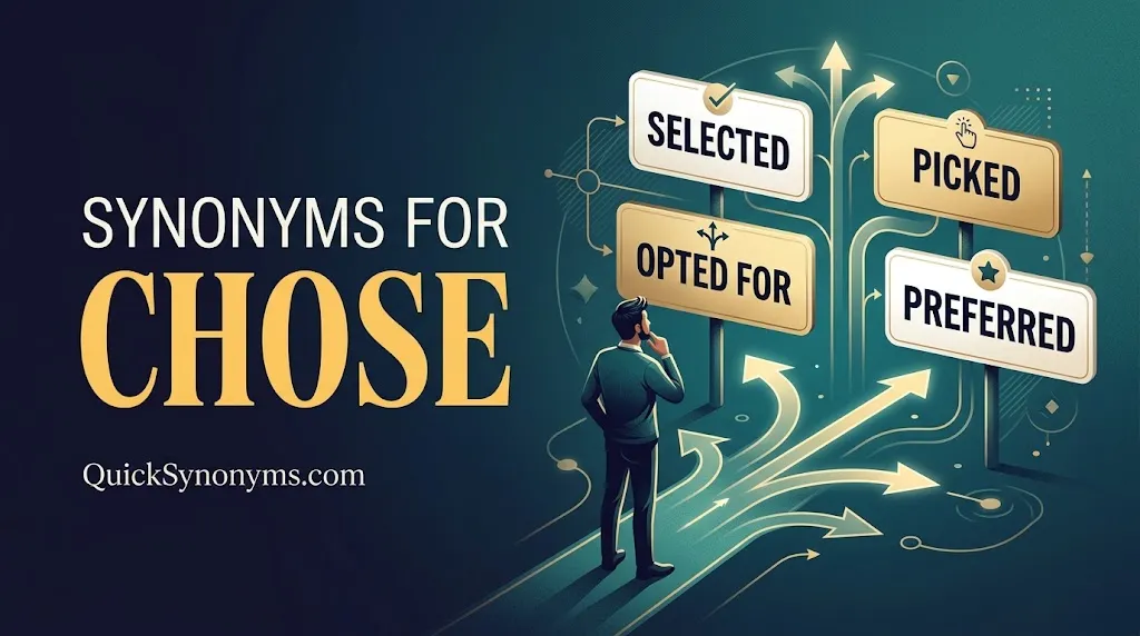 synonyms for Chose