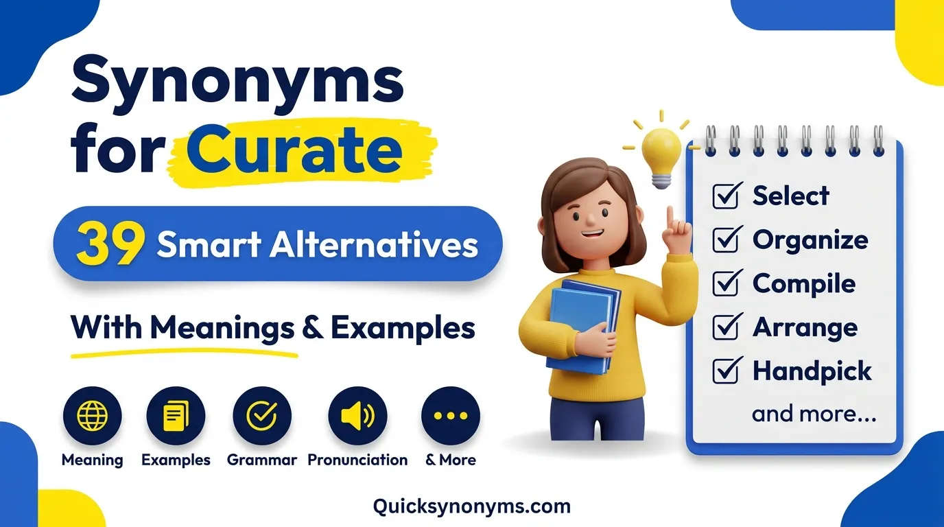 synonyms for Curate
