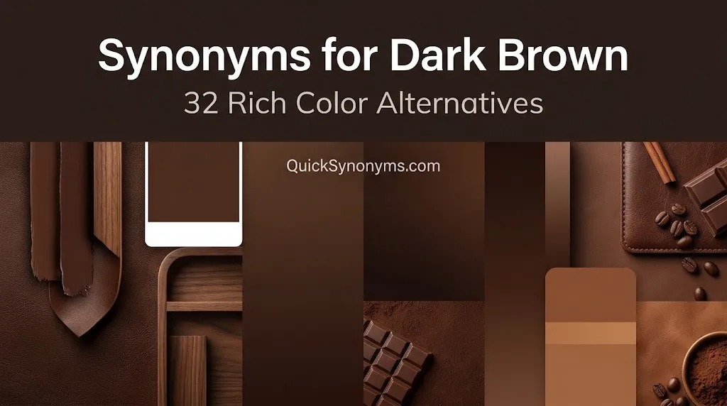 synonyms for Dark brown