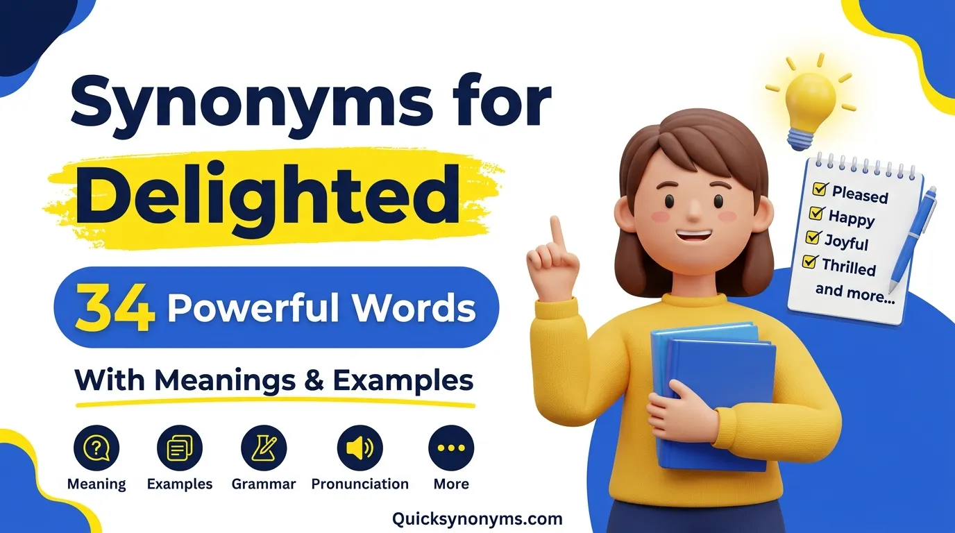 synonyms for Delighted