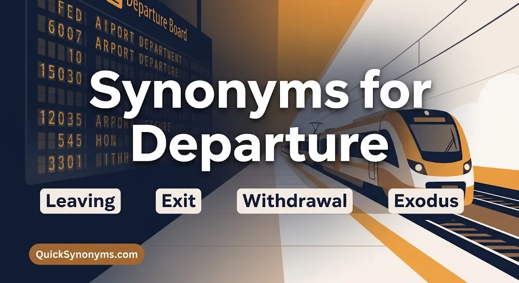synonyms for departure