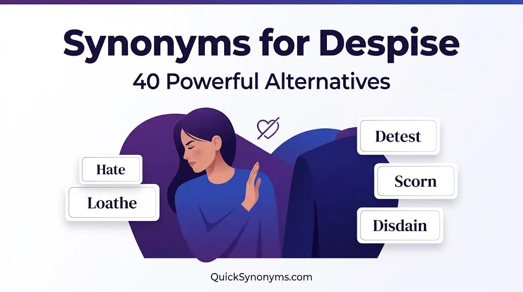 synonyms for despise