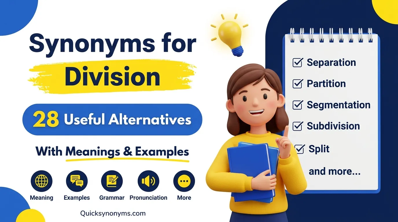 synonyms for division