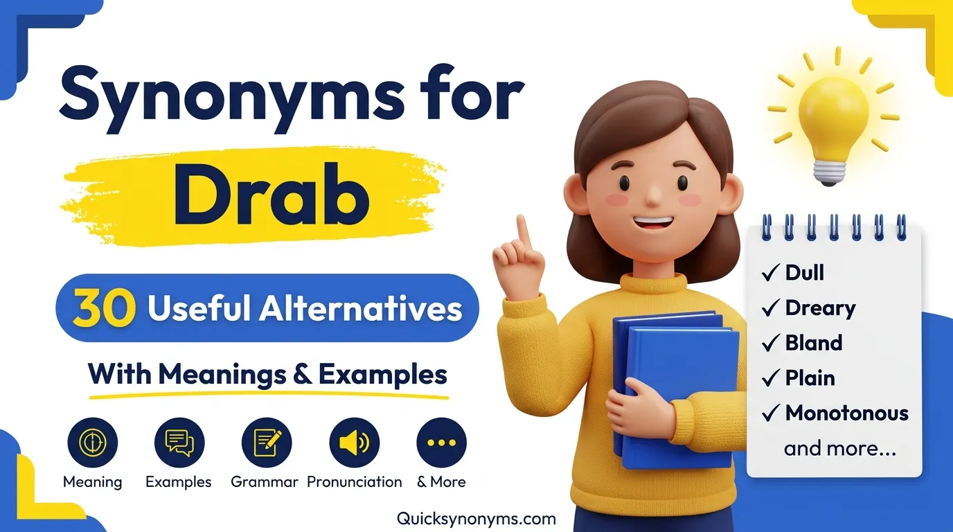 synonyms for drab