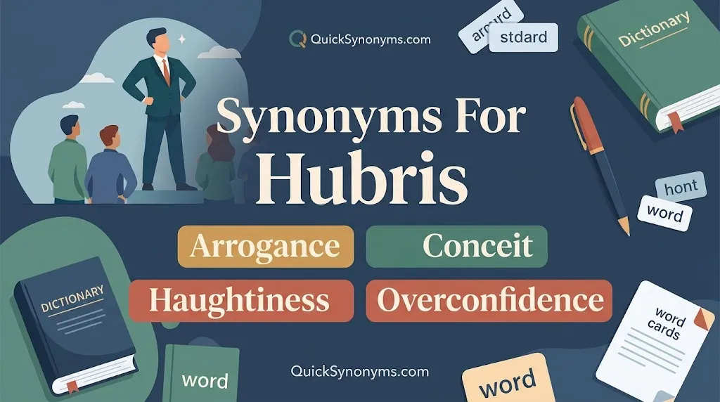 synonyms for hubris