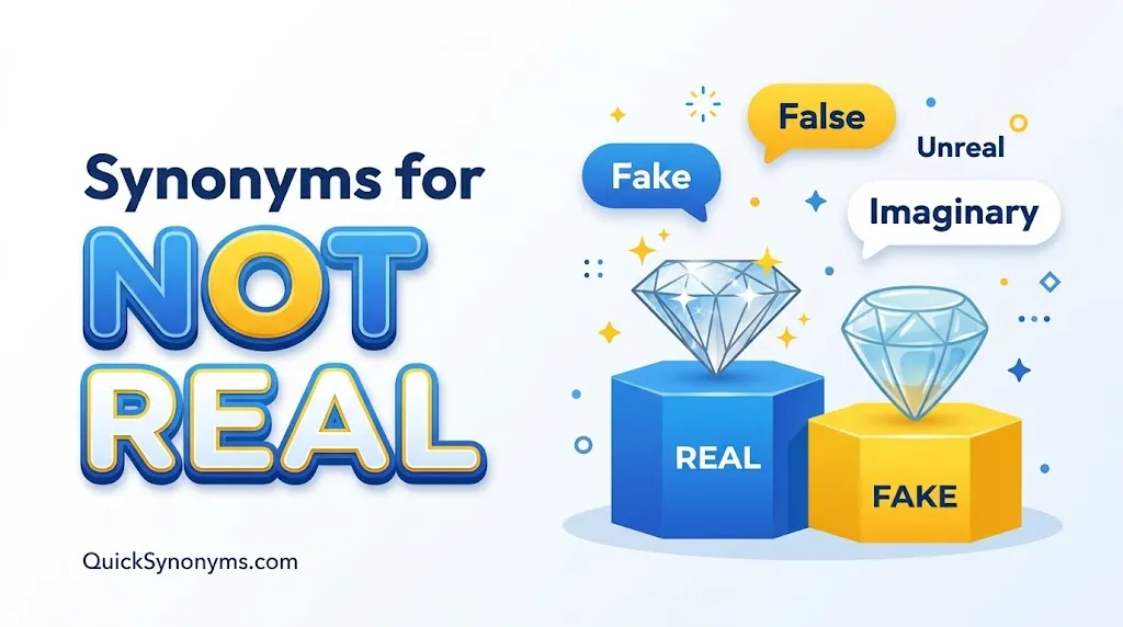 synonyms for Not real