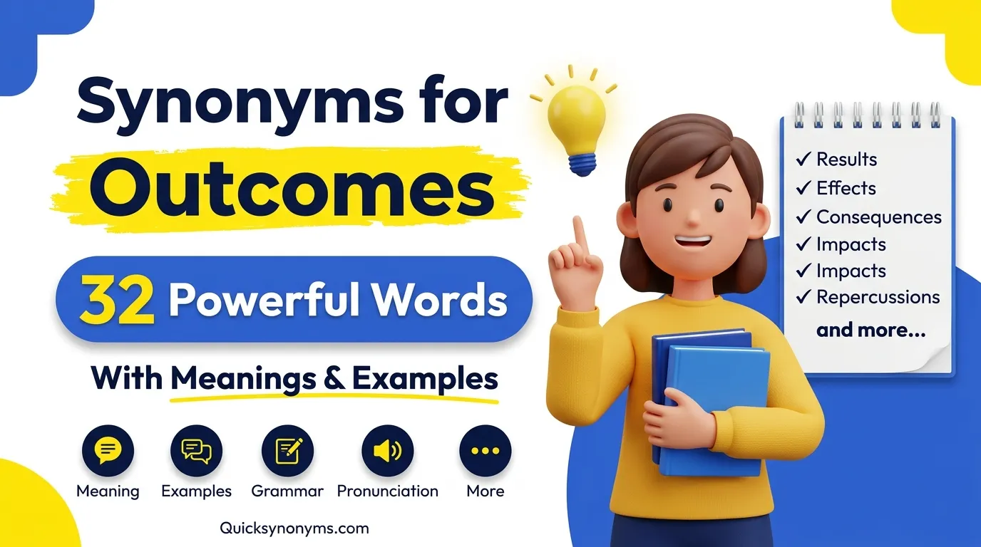 synonyms for Outcomes
