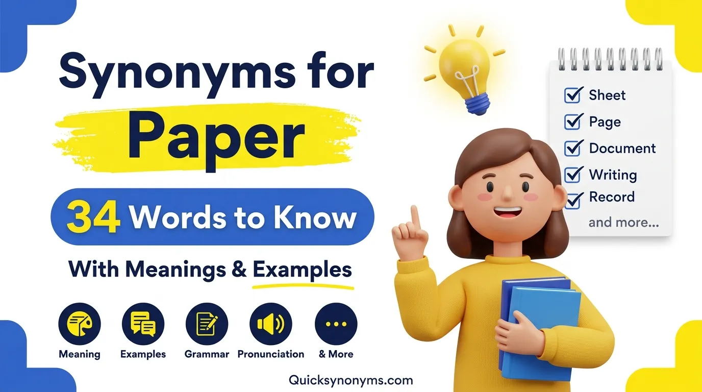 synonyms for Paper