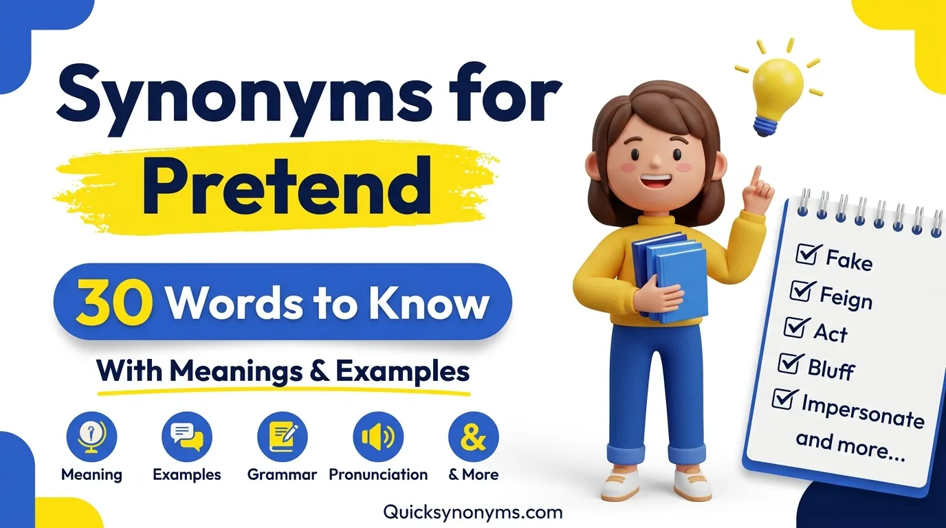 synonyms for pretend