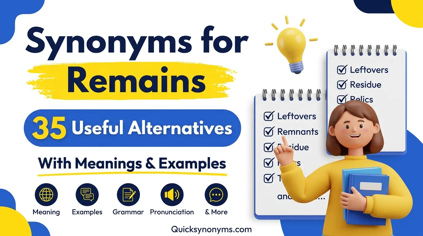 synonyms for remains
