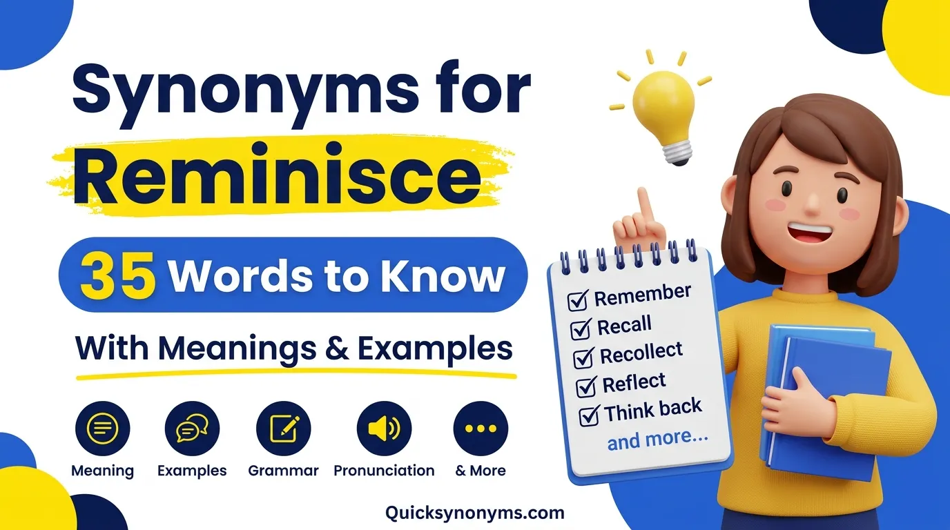 synonyms for Reminisce