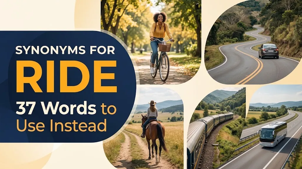 synonyms for Ride