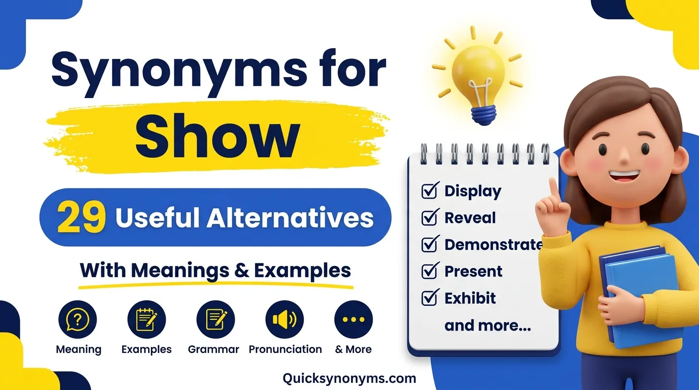 synonyms for Show