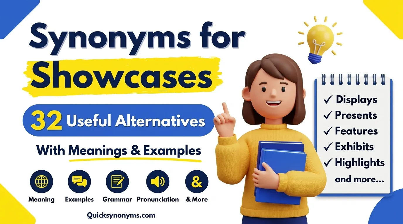 synonyms for showcases