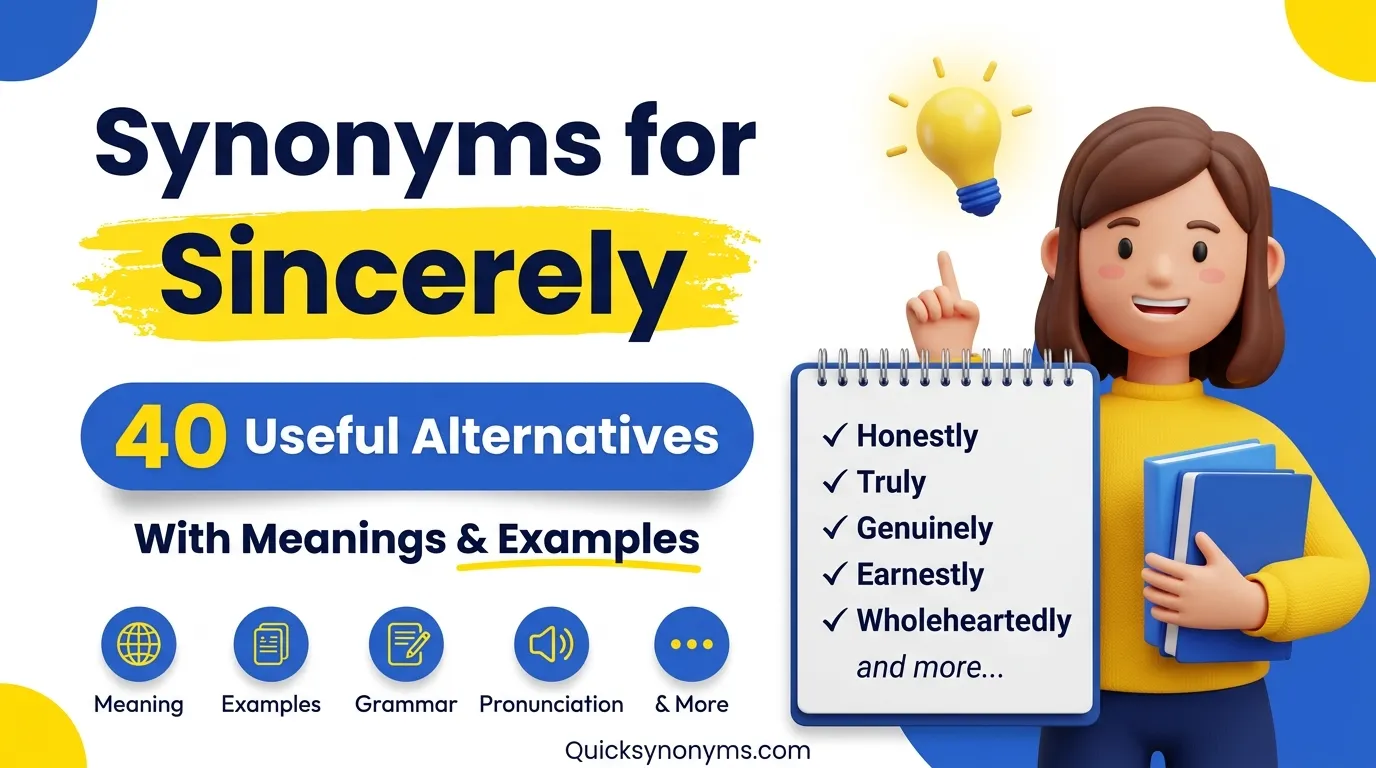 synonyms for sincerely