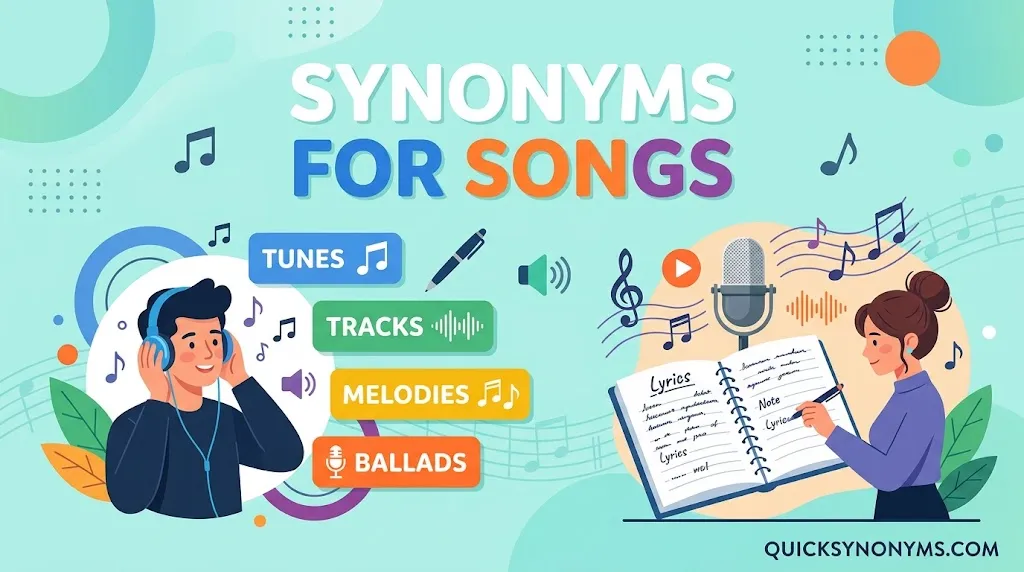 synonyms for Songs