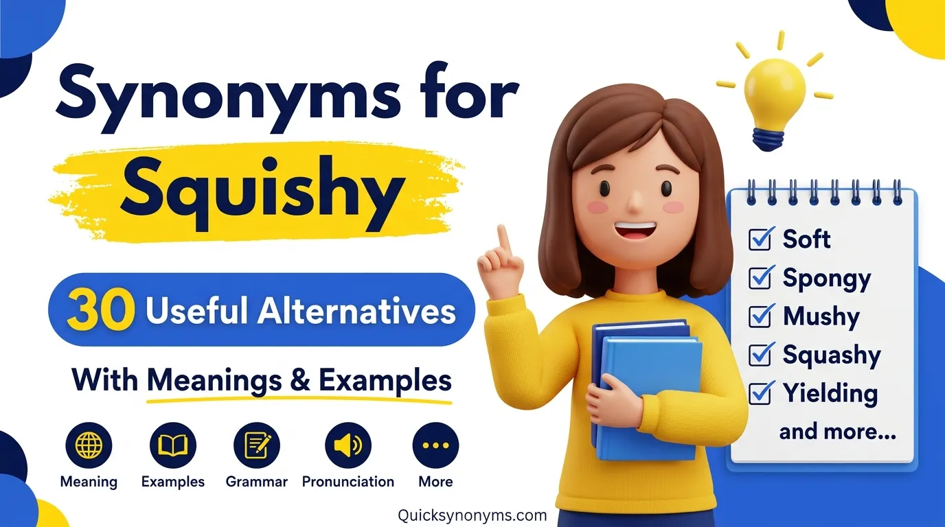 synonyms for squishy
