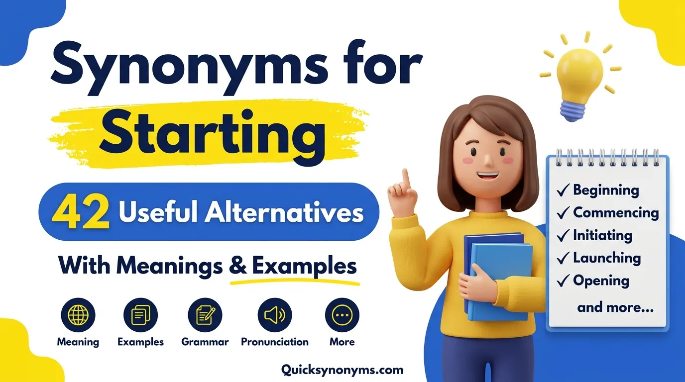 synonyms for starting