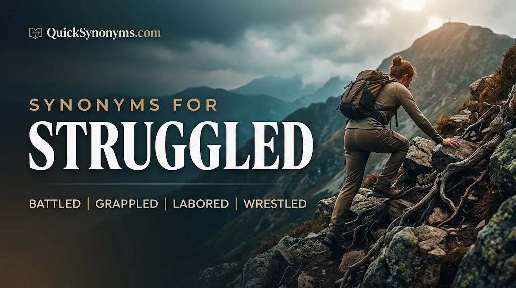synonyms for struggled