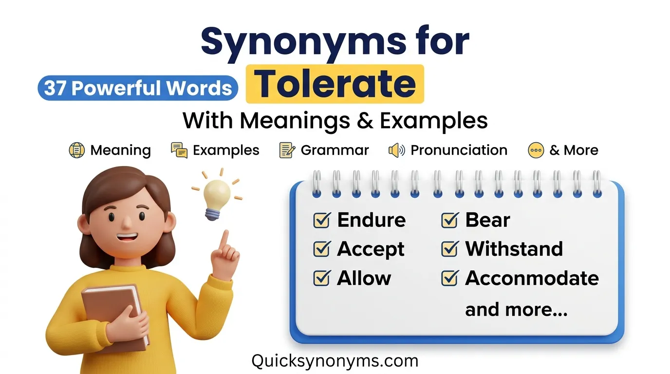 synonyms for Tolerate