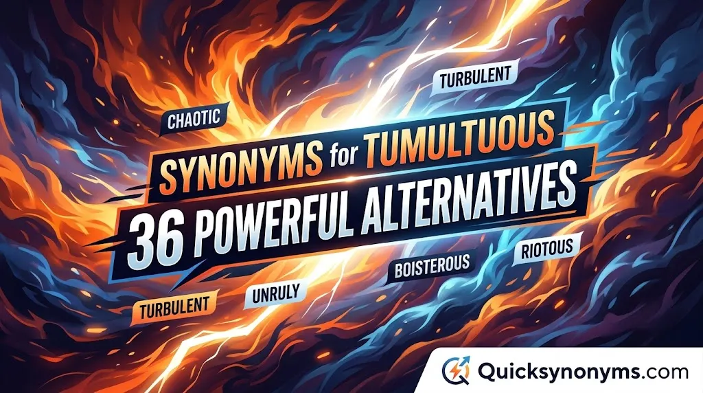 synonyms for tumultuous