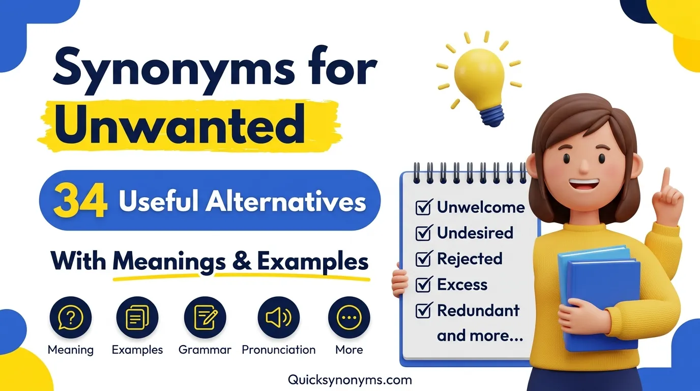 Synonyms for Unwanted