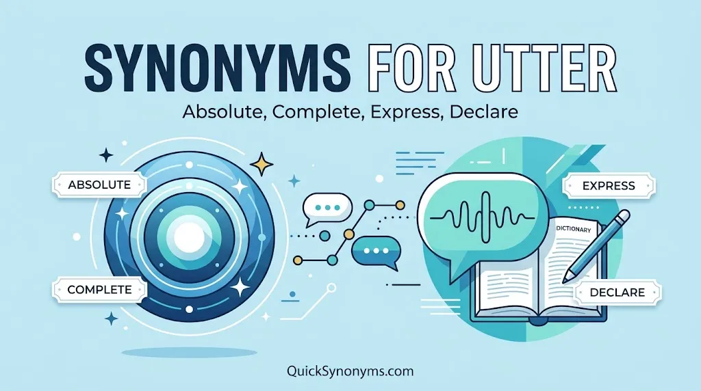 synonyms for utter